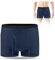 AOOWU Inkontinenz Pants für Männer, Saugfähiges Pad 300 ml Urinkapazität, Waschbare Unterwäsche für Herren, Wiederverwendbar, Tropfsicher, L (Navy Blau)