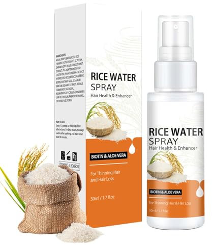 Reiswasser für Haarwachstumsspray, Haarwachstum Serum für Haarwachstum Beschleunigen, Rice Water Hair Growth Serum, Haarpflege, Haarwachstumsserum für Dickeres, Längeres, Volleres, Erhöht Glanz
