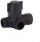 3-Way G1/2 Outlet Shower Head Diverter Valve T-Adapter Shower Hose Tap Splitter(Black)