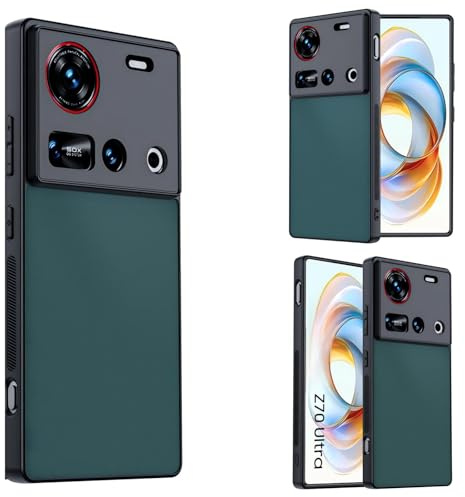 Hülle Coque pour Z70 Ultra Boîtier Plain Cuir,Slim Case Skin Feel Bumper étui pour ZTE Nubia Z70 Ultra(2)