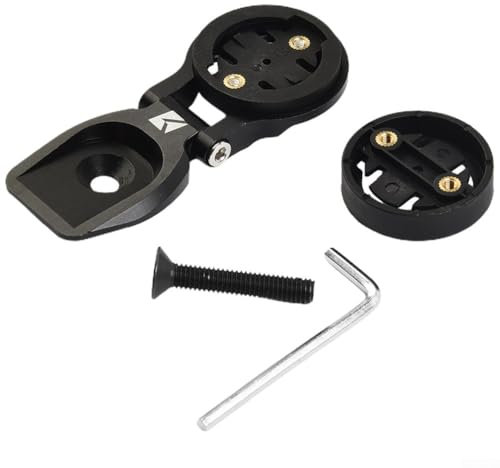 HEBEOT Fahrradlenker-Aluminium-Legierung, Fahrrad-Computer-Halterung, Fahrrad-Headset-Oberkappe, Fahrradcomputer-Halterung für Garmin für Bryton