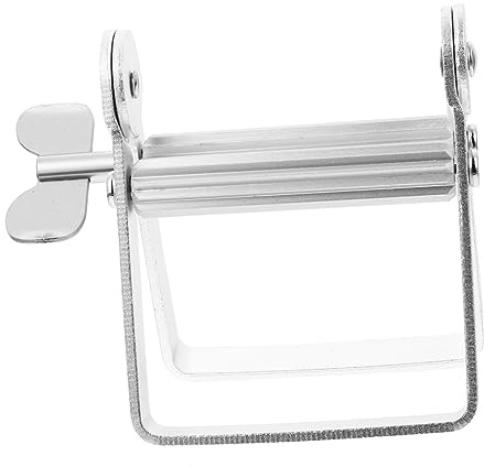 Generisch Edelstahl-extruder Zahnpasta-ausdrücker Lila Zahnpasta Empfindliche Zahnpasta Tubenpresse Zahnpastatubenwickler Zahnpastatubenquetscher Haarfärbemittel Aluminiumlegierung Silver