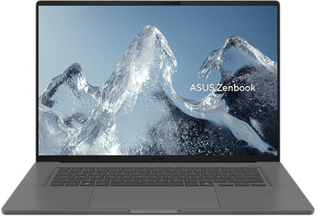 ASUS Zenbook A16 UX3607QA#B0GN3MDYY6, Notebook con display 16 OLED, Glossy,60Hz,Snapdragon® X X1 26 100 Processor, RAM 16GB, 1TB SSD, WIN11 Home, Grigio