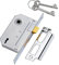 Yale-Yale Cerradura de embutir de 2 palancas P-M246-CH-63, paquete Visi, adecuada para puertas interiores, cromo pulido, 2,5 pulgadas/64 mm
