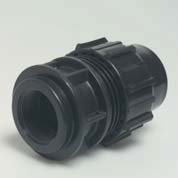 PE Verschraubung mit IG 63mm x 2 1/2 Zoll schwarz DVGW