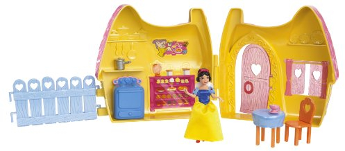 Disney Prinzessinnen – T4493 – Puppe und Mini-Puppe – Mini Schloss und Puppe – Schneewittchen