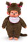 Sekiguchi Sekiguchi Kiki - Monchhichi - Peluche Fille avec des Tresses 45cm, Blanc,roses