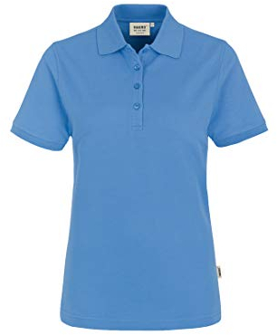 HAKRO Damen Polo-Shirt Classic - 110 - malibu-blue - Größe: XXL