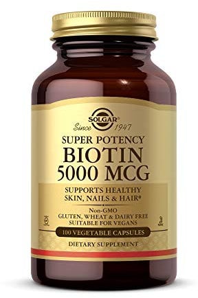 Solgar Biotin 5000 μg Vegetable Capsules - Pack of 100