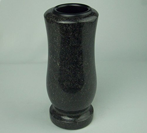 designgrab Taille-medium Grabvase aus Granit Nero Impala