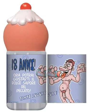 Biberon tetta con panna e ciliegia per la festa hot di compleanno diciottesimo 18 anni gadget per adulti 18+