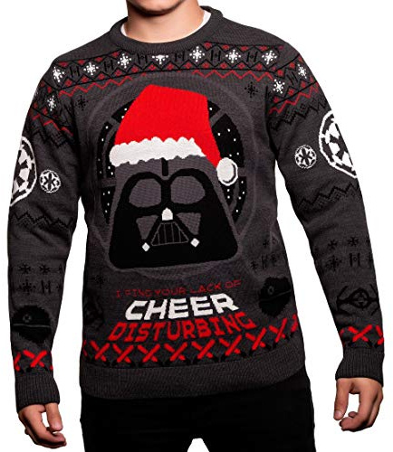 Offizieller Star Wars Darth Vader Strickpullover I Find Your Mangel of Cheer Disturbing