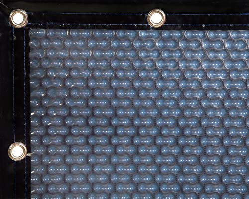 INTERNATIONAL COVER POOL Cobertor Solar 500 micras GeoBubble Energy Guard para Piscina de 4 x 9 Metros con Refuerzo en los Anchos