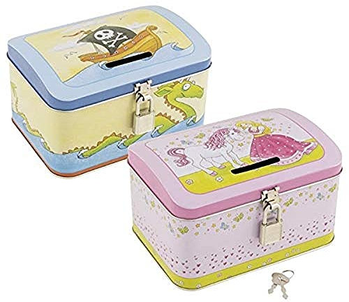 goki - Spardose Pirat und Prinzessin, Mehrfarbig (60718)