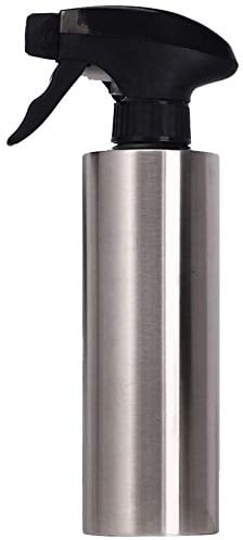 MKNZOME Oil Spray Bottle, Stainless Steel Refillable Olive Oil Sprayer Grilling Vinegar Dispenser Bottle Cooking Oil Pump 350ml for Kitchen Cooking BBQ Salad Baking Frying Roasting