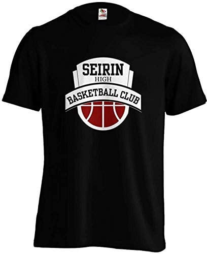 Kuroko No Basketball Seirin High Logo Anime Manga T-Shirt Black S Black S