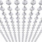 KinHom Kristallgirlande-Stränge – hängende Kronleuchter-Edelstein-Perlenkette – 14 mm klare achteckige Prisma-Diamant-Dekoration für Hochzeit, Party, Manzanita-Herzstück, Weihnachtsbaum (Acryl, 10 m)