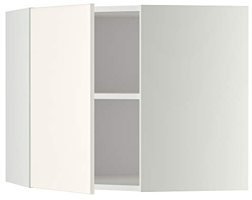 METOD Eckwandschrank mit Einlegeböden 67,5x67,5x60cm weiß/Veddinge weiß