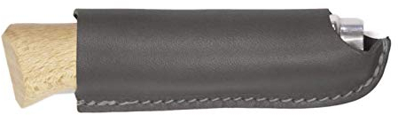 Oopsmark Leather Belt Sheath Compatible with Opinel - Luxury Knife Cover Belt Case (#8 – 8cm, Schwarz)