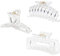 Kitiin Lot de 3 pinces transparentes pour cheveux épais/fins/fins, forte tenue en polycarbonate pour femme
