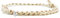 Nato Cuff - Geflochtenes Baumwollarmband - Handgefertigt in Frankreich - Edelstahlmedaille 316L - Herren Damen Verstellbares Juwel (Beige)