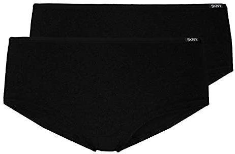 SKINY 2er Pack Damen Panties Panty Unterhose Every Day In Cotton Advantage, Farbe:Schwarz, Menge:2er Pack (1x 2er), Wäschegröße:L, Artikel:-7665 Black