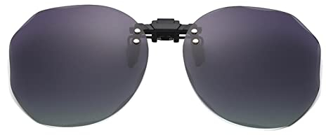 Long Keeper Sonnenbrillen Aufsatz Brille Damen Herren Clip On Sonnenbrille Polarisiert für Brille Runde Sonnenbrille Zum Aufstecken mit UV Schutz