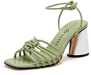 Katy Perry Damen The Timmer geknotete Sandale mit Absatz, Celery, 36.5 EU