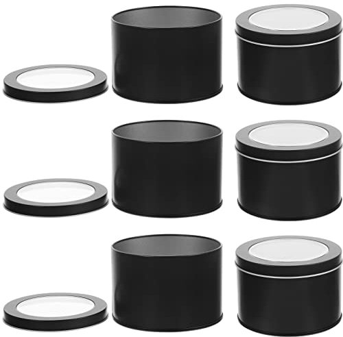 Yardwe 6 Piezas Lata De Té Latas De Especias Macetas De Interior Mini Macetas De Metal para Suculentas Latas para Suculentas Pequeña Maceta Cactus Tarro De Almacenamiento Hojalata Viajar