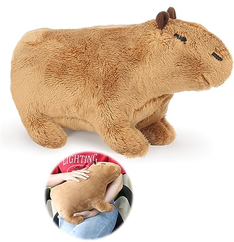 Dreafly 40cm Simulation Capybara Plüschtier, Niedliche Tier Capy Meerschweinchen Puppen,realistische Plüschtiere,Niedlichen Capybara plushie,Simulation Tier Capybara Puppen Gefüllt Kissen, 1018407.01