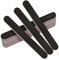 Stadux 12 PCs Professional Nail Files Double Sided Emery Boards 180/240 Grit, Fingernail Files for Natural/False Nails, Nail Styling Set for Home and Salon Use - Black