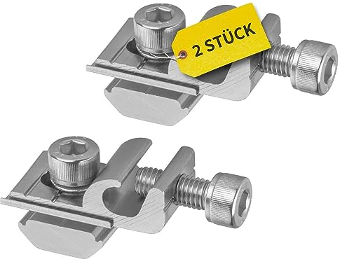 Avoltik Erdungsklemme für PV Module 2 Stück I Solar Panel Klemmen aus robustem & hochwertigem Aluminium I rostfreie & langlebige PV Erdungsklemme I praktisches Solar Zubehör mit Blitzschutz Klemme