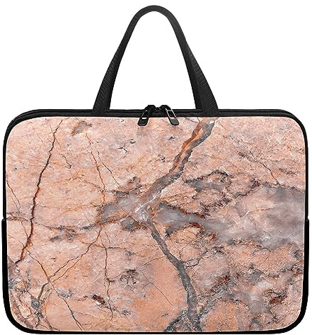 Surwin Laptop Hülle Tasche, Marmor Muster Laptop Hüllen Wasserdicht Stoßfest Laptoptasche mit Griff und Reißverschluss Laptophülle Langlebig Rundumschutz Notebook Sleeve (13 Zoll,Marmor)