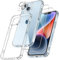 FLLAO 4 en 1 Funda para iPhone 14 con 2 Protector Pantalla y 1 Protector Lente Cámara, [Almohadilla de Aire integrada] Antigolpes Antiarañazos TPU Suave Carcasa