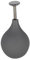 degawo Pflanzen Blume Sprüher KLEIN GRAU Zerstäuber Wasser Kugel Sprinkler Ball Wasser Pflanzensprüher Sprenkler Inddor Outdoor Garten Modern