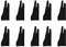 LLKOZN 10 Pack KüNstler Handschuhe für Tablet Digital Zeichnung Handschuh Finger Verdicken Handflächen Abweisung Handschuh für Grafik Pad (M)