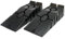 CNCYEAH 2 rampas, rampa de umbral, rampa para bordillos, hasta 2,5 toneladas, plataforma elevadora de PP, negro, 90 x 33 x 22 cm