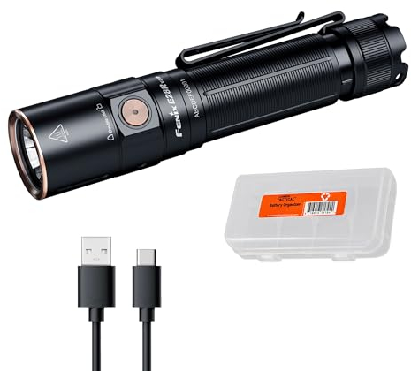 Fenix E28R V2.0 EDC linterna, 1700 lúmenes USB-C recargable tamaño de bolsillo compacto con cola magnética