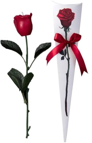 Bougie parfumée en Forme de Rose pour la Saint-Valentin Bougie de Cour Romantique Bougie de Mariage pour décor de cérémonie