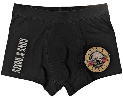 Rock Off officially licensed products Guns N' Roses Classic Band Logo Boxer Shorts Size L