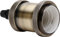 Kopp Retro/Vintage Metall-Fassung, E27, Höhe 75 mm, Durchmesser 40 mm, Farbe schwarz/chrom, Lampenfassung im Retro-Style, Vintage-Look, 212620045