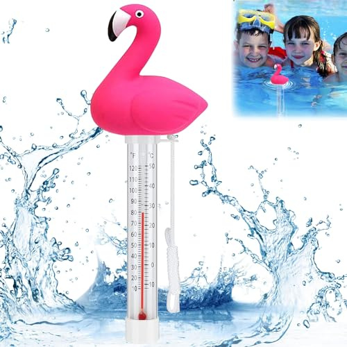Schwimmende Pool Thermometer Wasser Temperatur Leicht Ablesbar Flamingos | Tiere Wasser Temperatur, Poolthermometer, Innen und Außen Pool, Aquarien Fischteiche, Thermometers Flamingos