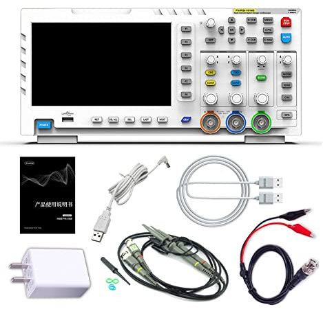 1014D Portable Digital Oscilloscope 2 in 1 Dual Channel Input Signal Generator 1GSa/s Sampling Rate Desktop Oscilloscope Easy to Use for Beginners and Pros