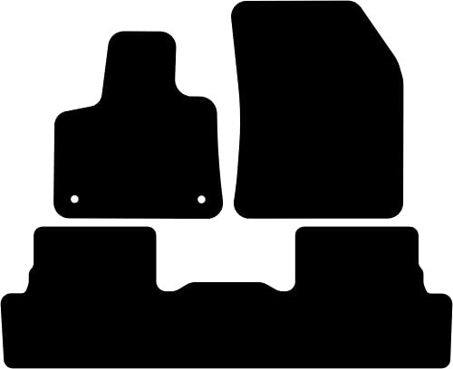 Kovvar Fußmatten passend für Peugeot 3008 2016-2020 Passend zur Ausführung: 3008 Phase 2 | Eine durchgehende Matte | Variante 1 | Qualität: Basic