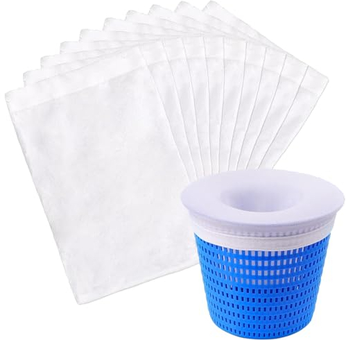 Xinlon 30 Pièce Chaussette Skimmer Piscine, Chaussette Piscine pour Panier Skimmer, Pool Skimmer Socks, Chaussettes Filtrante Skimmer, Accessoire Piscine pour Attraper Les Feuilles, Cheveux