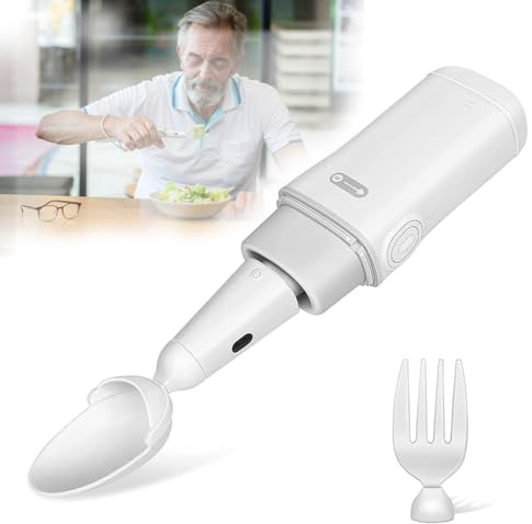 Parkinson-Löffel Gegen Handzittern,Stabiler Löffel Mit Selbststabilisierendem Smart-Lifting-Set Für Parkinson-Patienten Essbesteck Für Arthritis Zittern Parkinson- Hilfsmittel
