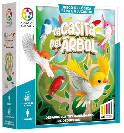 SmartGames – Das Baumhaus | Spiele für Kinder ab 5 Jahren | Lernspiele für Kinder ab 5 Jahren | Kinderpuzzle 60 Herausforderungen | 1 Spieler