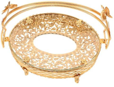 KOMBIUDA Cesto Vintage Per Frutta e Snack Contenitore Multifunzionale Per Pane e Dolci Design Elegante Per Cucina e Decorazione Domestica Per Picnic e Eventi