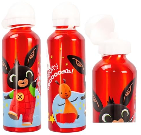 TDL Bing the Bunny - Borraccia in alluminio, 500 ml, colore: Rosso
