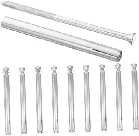 HOMSFOU 1 Satz Dehnschraube Schraubenerweiterung Dehnbolzen Für Metall Schrauben Für Schwere Beanspruchung Beton-spreizdübel Aus Edelstahl Mehrzweckschrauben Silver Verzinkter Stahl 10st